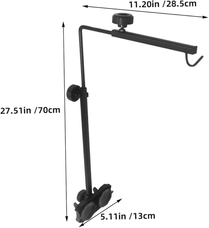 Totority Reptile Light Stand for Turtle Basking Lamp Fixture for Fish Tank Lighting Height and Angle for Optimal