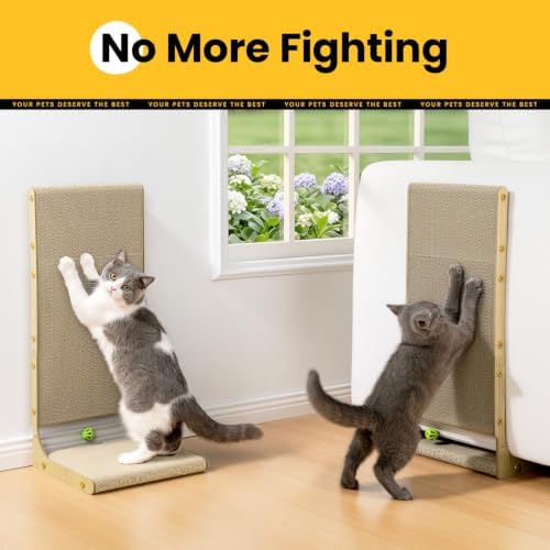 Conlun Cardboard L Shape Cat Scratcher 22"(2 Pack) - Image 6
