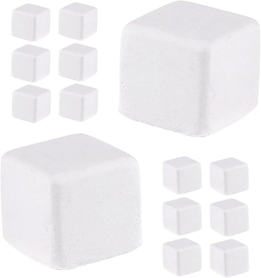 Hemobllo 30pcs Reptile Calcium Blocks Natural Mineral Stones for Turtle Tortoise Frog Lizard Amphibian Health Stable Water Quality