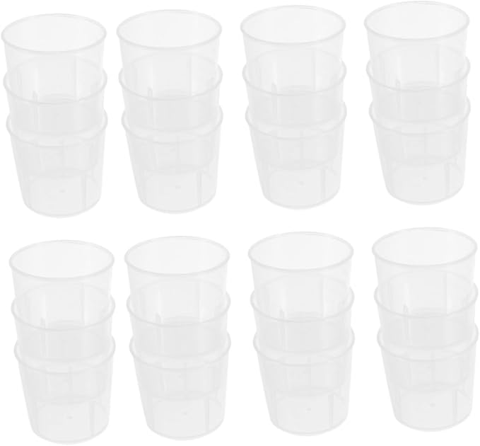 100Pcs Durable Reusable Measuring Cups for Reptiles Multi Functional Stylish Feeding Cups with Scales for Accurate Portion Control Easy Pet Owners