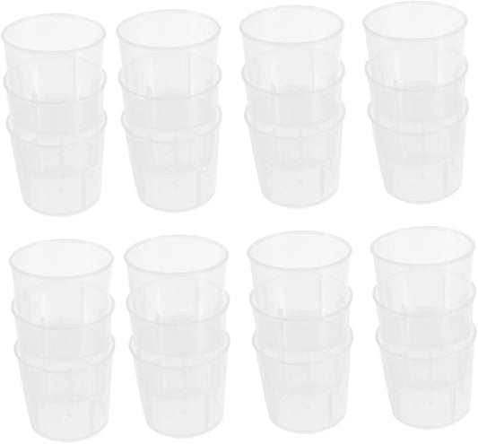 100Pcs Durable Reusable Measuring Cups for Reptiles Multi Functional Stylish Feeding Cups with Scales for Accurate Portion Control Easy Pet Owners