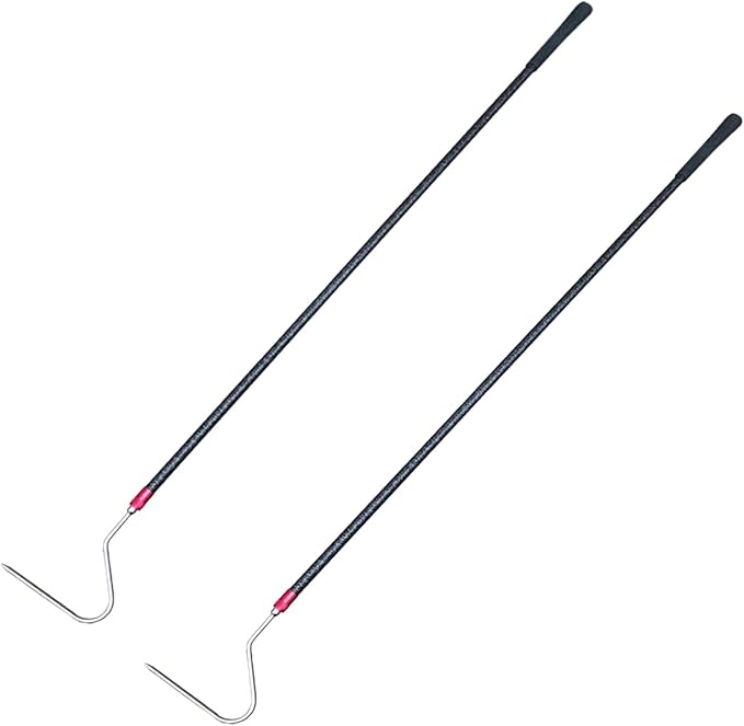 48'' Carbon Snake Hook Catcher Stick Tongs Grabber Reptile Pick-up Handling Tools, for Catching,Moving Snakes（2 Pack 2025 New Launch