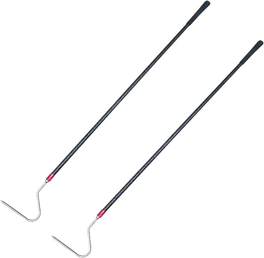 48'' Carbon Snake Hook Catcher Stick Tongs Grabber Reptile Pick-up Handling Tools, for Catching,Moving Snakes（2 Pack 2025 New Launch