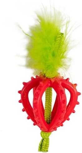 Catstages Dental Strawberry Teether Cat Chew Toy with Catnip, 4" by Catstages