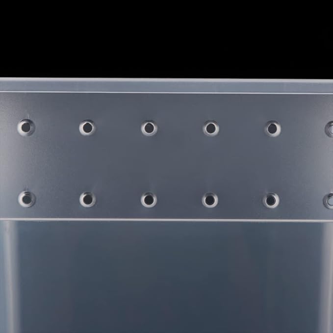 10 Pack Reptile Feeding Box Plastic Transparent Breeding Box for Bearded Dragon Lizard Spider Snake Tree Frog Reptlies (2 Pcs Large Size and 8 Pcs Small Size)