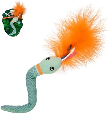 Instincts by SmartyKat HappyNip Tricky Twister Bendable Snake Plush Cat Toy, Contains Catnip & Silvervine - Blue, One Size by SmartyKat