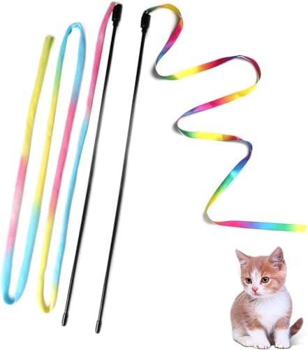 Cat Wand Toys Interactive Kitten Toys for Indoor Cats-2Pcs by M+JJYPET