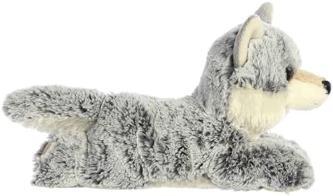 Aurora?? Adorable Mini Flopsie??? Winter Wolf??? Stuffed Animal - Mini Companions Ready for Playful Adventures - for Kids All Ages, Toddlers, Adults, and Families - Gray 8 Inches - Image 4
