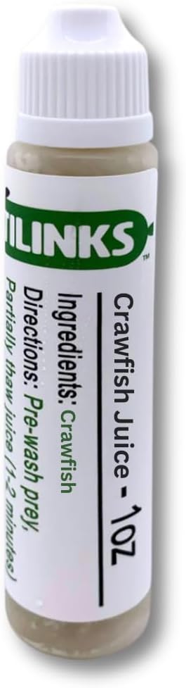 Reptilinks Crawfish Juice – All-Natural Crawfish Scent for Snakes – Enhances Feeding Response – No Dyes or Preservatives – USA Made