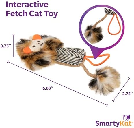 SmartyKat Instincts Prideful Player HappyNip Launch & Chase Cat Toy for Indoor Cats & Kittens, Launchable Toy with Catnip & Silverine - Image 3