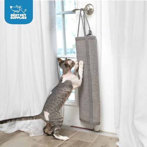 Best Pet Supplies Catify Hanging Cat Scratcher - Log, Gray - Image 5