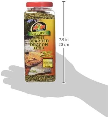 Zoo Med 20-Ounce Natural Bearded Dragon Food, Adult Formula