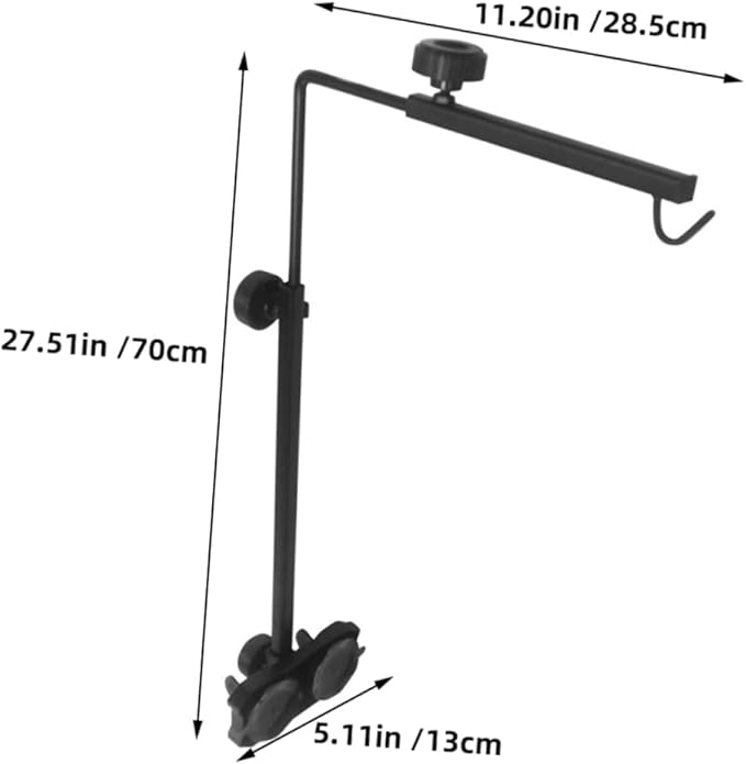 Reptile Heat Lamp Fixture Bracket Fish Tank Light Stand for Turtle Basking Sturdy Construction Aesthetic Versatility Reptile Accessories for Enhancing Pet Habitat