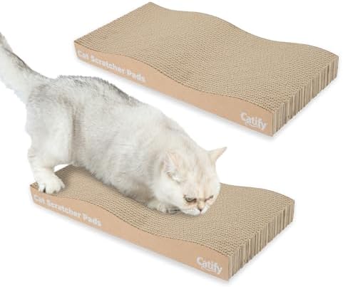 Best Pet Supplies Catify Cat Scratcher Pads - Wave, 2-Pack by BestPetSuppliesLLC