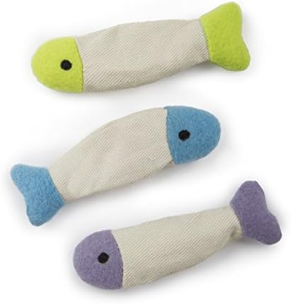 SmartyKat (3 Count) Fish Flop Crinkle Catnip Cat Toys - Multi Color, 3 Count - Image 4