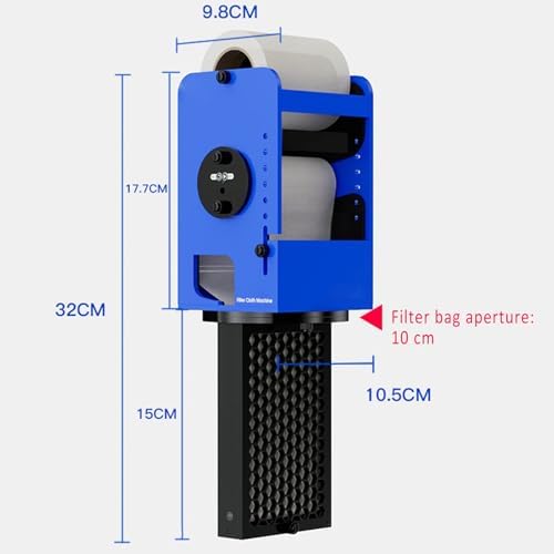 Smart Aquarium Filter with APP Control, High-Efficiency Hanging Filter for 4800L Tank, Liquid Level Sensor, Powerful Filtration for Sea Water