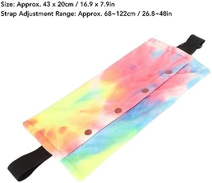 Reptile Sling Carrier with Adjustable Strap, Soft Warm Pouch for Bearded Dragon, Lizard, Leopard Gecko, Hamster, Small Animals, Iridescent