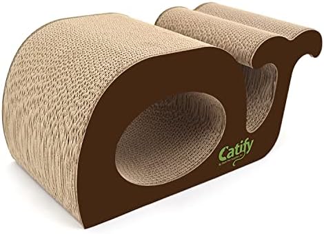 Best Pet Supplies Catify Corrugated Cardboard Cat Scratcher - Whale by BestPetSuppliesLLC