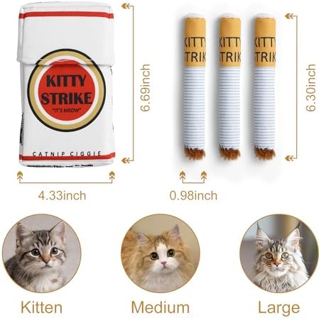Nocciola 3 Pack Catnip Toys for Cats, Funny Cat Toys Filled with 100% Pure Organic Catnip, Safe Kitten Teething Chew and Kicker Toys, Stress Relieving Fun for Indoor Cats - Image 3