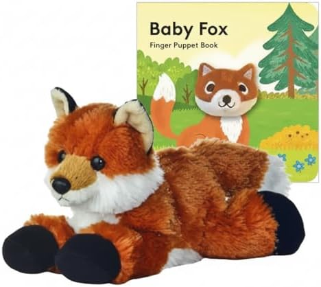 Aurora Mini Flopsi Foxxie 8"" Stuffed Animal & Finger Puppet Storybook ?€? Soft, Cuddly, Unique Orange Fox Plush Toy for All Ages (Fox and Book Set) by Aurora%C2%AE