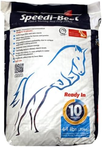 British Horse Feeds Speedi-Beet Feed - 44 Pounds 95% Sugar Free & Low Starch Horse Treats - Beet Pulp - Best Weight Gain Supplement - Treats for Horses Prone to Laminitis