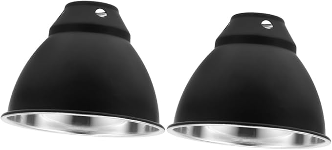Cabilock 2pcs Box Reptile Lampshade Protector Box Lamp Shade Heat Lamp Dome for Snakes Turtles