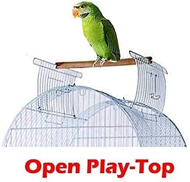 Large 64-Inch Open/Close Dome Roof Perch Stand Top for Parrot Lovebird Cockatiel Cockatiels Parakeets Bird Cage with Removable Stand