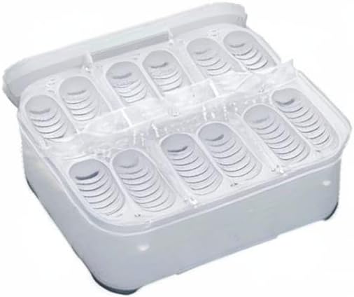 OMEM Reptile Breeding Box, Reptile Egg Incubators, Hatchery Box, for Hatching Gecko, Lizards, Lions Mane, Reptiles (Thermometer, Transparent Box)