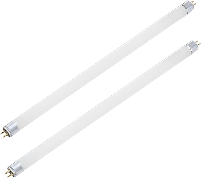 T5 Reptile Uvb Lamp - 2 X 8W Bulbs, 5% Uvb, 30% Uva Output, 11.9 Inch Fluorescent Tube, Basking Light for Bearded Dragon and Rainforest Habitat