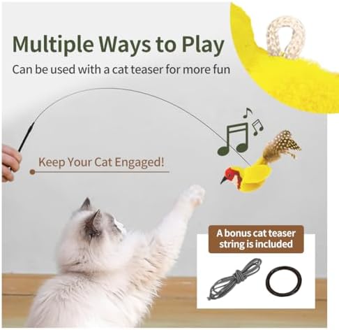 Interactive Cat Toys for Indoor Cats,Catnip and Feather,2Pcs - Image 3