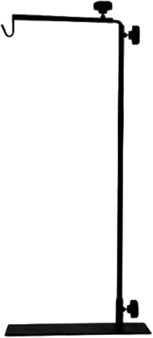 Reptile Lamp Stand Detachable & Extendable Metal Aquarium Light Riser with Hook and Stand Width Height Adjustable for Amphibian Terrarium Aquarium Tank|Terrarium Heat Lamps Mats