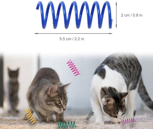 48PCS 12Colors Cat Spring Toys for Indoor Cats - Image 2