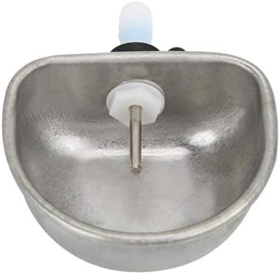 10PCS Stainless Steel Rabbit Water dispenser Rabbit Water Feeder with Bowl Automatic Rabbit Drinker Removable Hanging Pet Cage Water Bowls Rabbit Drinking Equipment