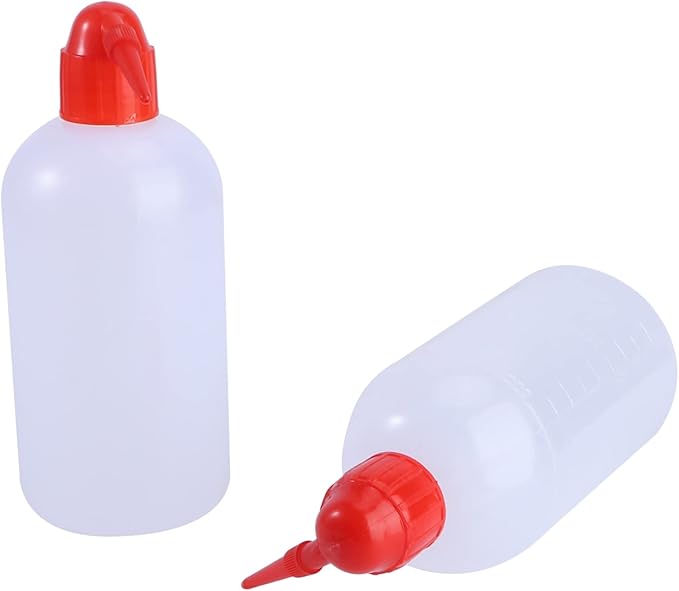 Healifty 500ml PET Feeder Watering Can 2Pcs Safety Wash Bottles for Reptiles Spiders and Geckos Leakproof Design Comfortable to Hold