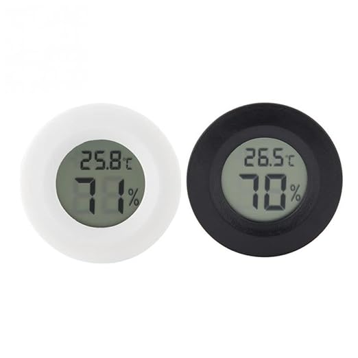 Hemoton 4pc Digital Thermometer Hygrometer for Fish Tank Lizard Home Reptile Pet Celsius Display