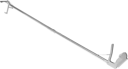 Totority Folding Stainless Steel Snake Catcher Grabber Tool Locking Mechanism for Safe Handling of Snakes and Reptiles Lightweight Portable Design for Gardens and Zoos