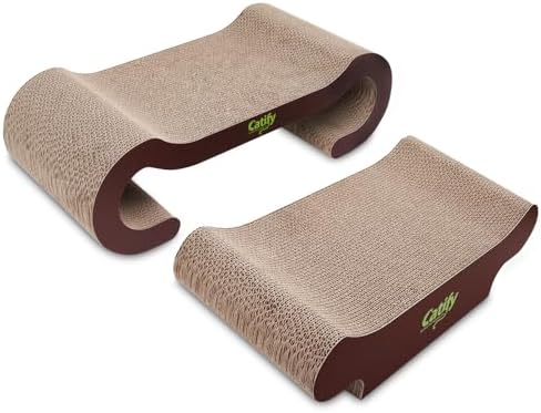 Best Pet Supplies Catify Corrugated Cardboard Cat Scratcher - Lounger I - Image 2