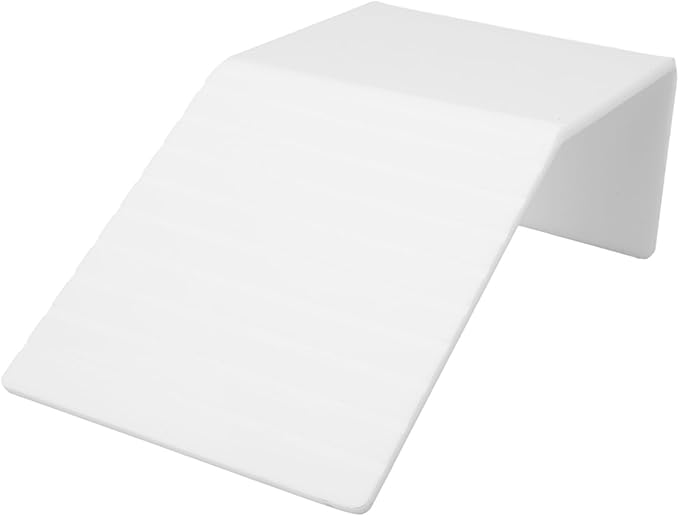 Alomejor Acrylic Basking Platform Anti Slip Slope Climbing Frame for Climbing Pets, Promotes Bone Growth, 1 Piece for Reptile Tank (S)
