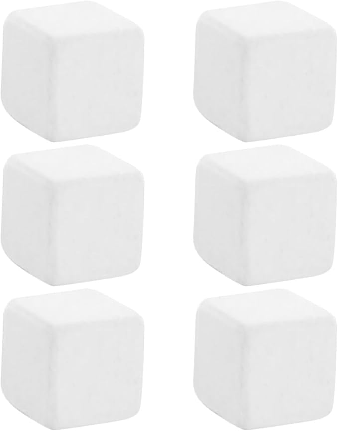 Turtle Calcium Molar Cube Mineral Block 6pcs Natural Reptile Calcium for Tortoise and Aquatic Turtle Tank Health