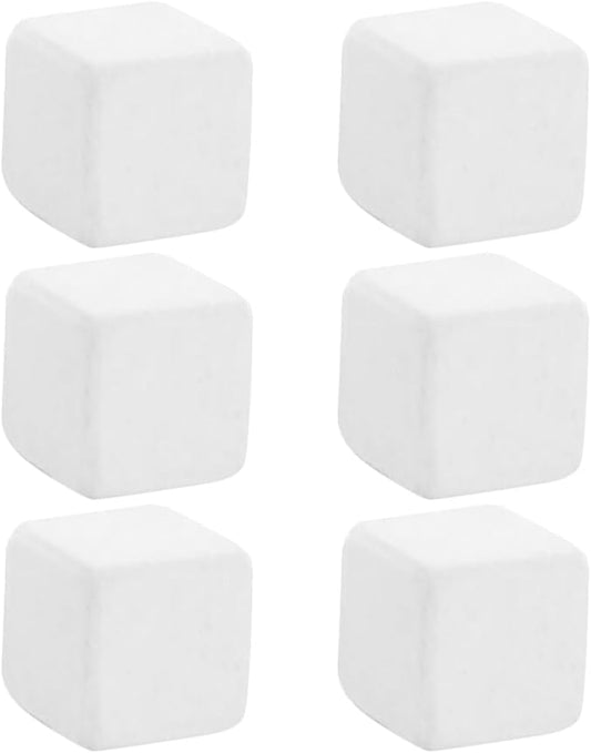 Turtle Calcium Molar Cube Mineral Block 6pcs Natural Reptile Calcium for Tortoise and Aquatic Turtle Tank Health