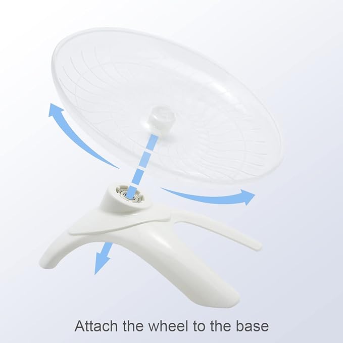 2 Packs, Hamster Water Bottle + Hamster Wheel Hamster Flying Saucer for Dwarf Hamsters Gerbil Mice