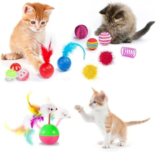 AILUKI 35PCS Cat Toys Variety Pack for Indoor Cats, Kitten Toys Cat Tunnel - Image 4