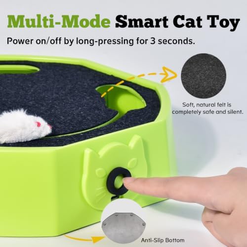 Automatic Cat Toy, Rechargeable Interactive Cat Toy with 4 Modes & Sounds - Image 3