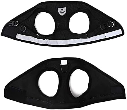 FEimaX Dog Harness and Leash Set for Walking, Soft Mesh Adjustable Easy Control Lightweight Cat Vest Harnesses with Reflective Strips, Escape Proof Small Dogs Cats Vests
