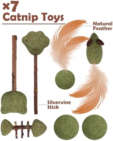 PET SHOW 12 Pack Catnip Toys for Indoor Cats Kitten Crinkle Balls - Image 5