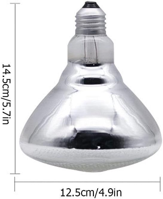 Poultry 220V Infrared Heating Lamp Thermal Preservation Light Bulbs for Reptile Amphibian Pet Livestock 100/150/200/250W