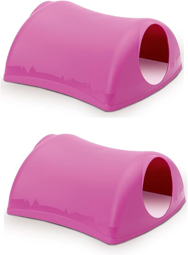 Lixit® Critter Hollow Igloo Hidaway Home for Guinea Pigs, Chinchillas, Rats and Other Small Animals (Pink, 2 Pack)