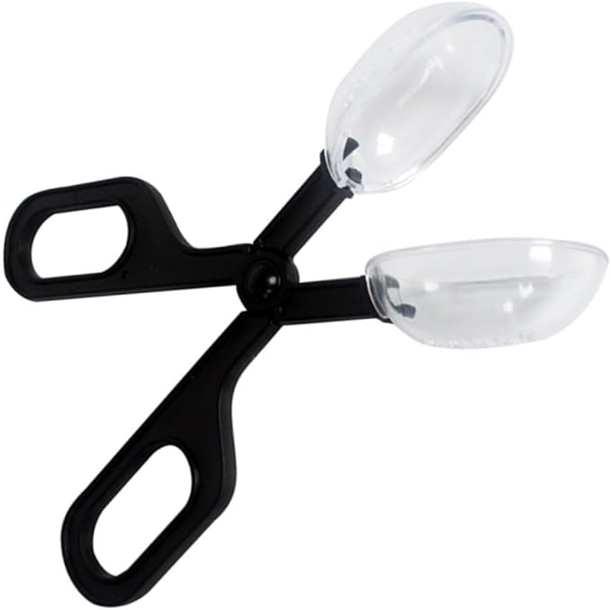 Alasum 6 Pcs Tongs Feeding Frog Cricket Clamp Scooper Reptile Litter Pooper Reptile Feeding Clamp Aquarium Feeding Scooper Catcher Scoop Reptichip Barley Clean