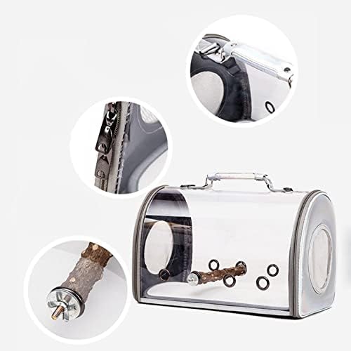 Birdcages Bird Carrier with Stand Perch Portable Bird Travel Cage Breathable Parrot Transport Travel Bag Go Out Backpack for Small Animals