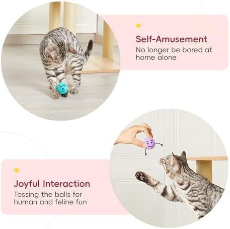 Potaroma 12 Pcs Quiet Play Felt Cat Ball Toys with Catnip Inside - Image 4